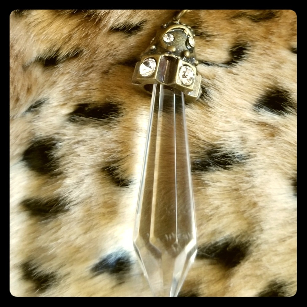 NWT LUCKY BRAND 30 in crystal necklace